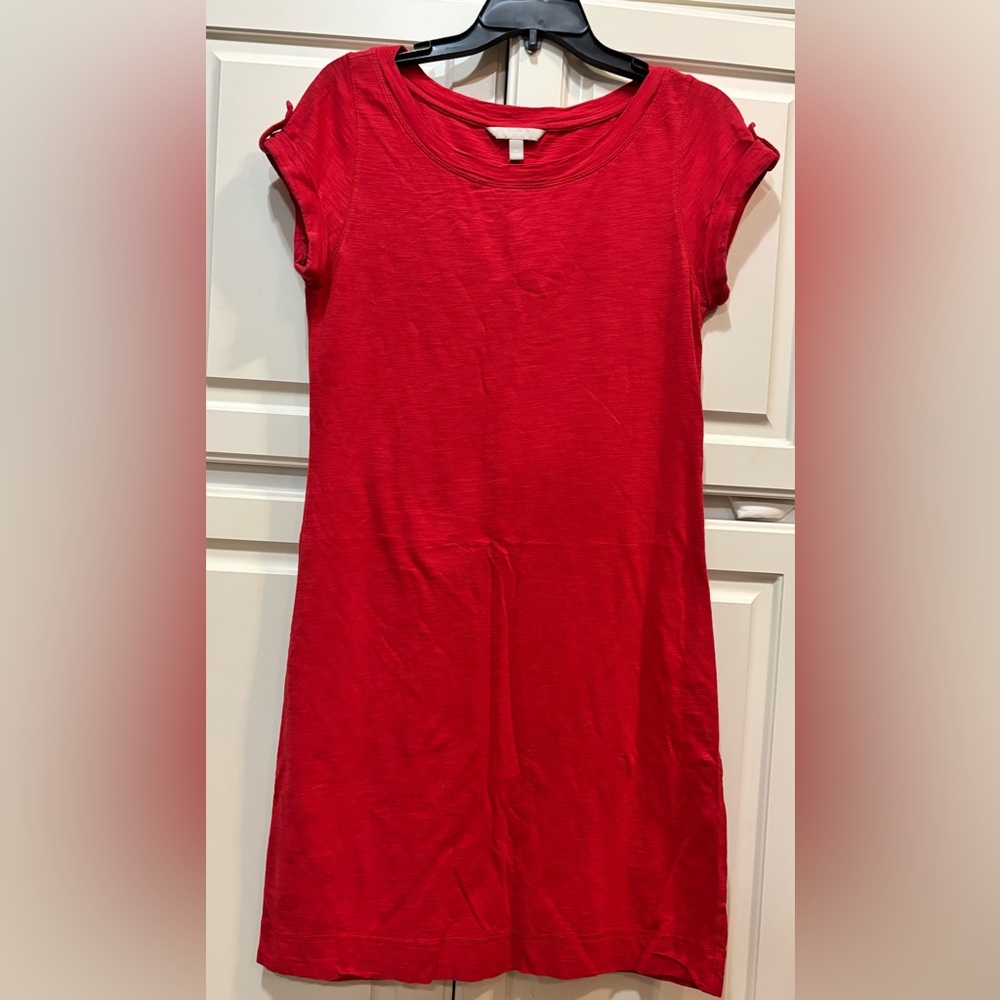 Vibrant Red T-Shirt Dress